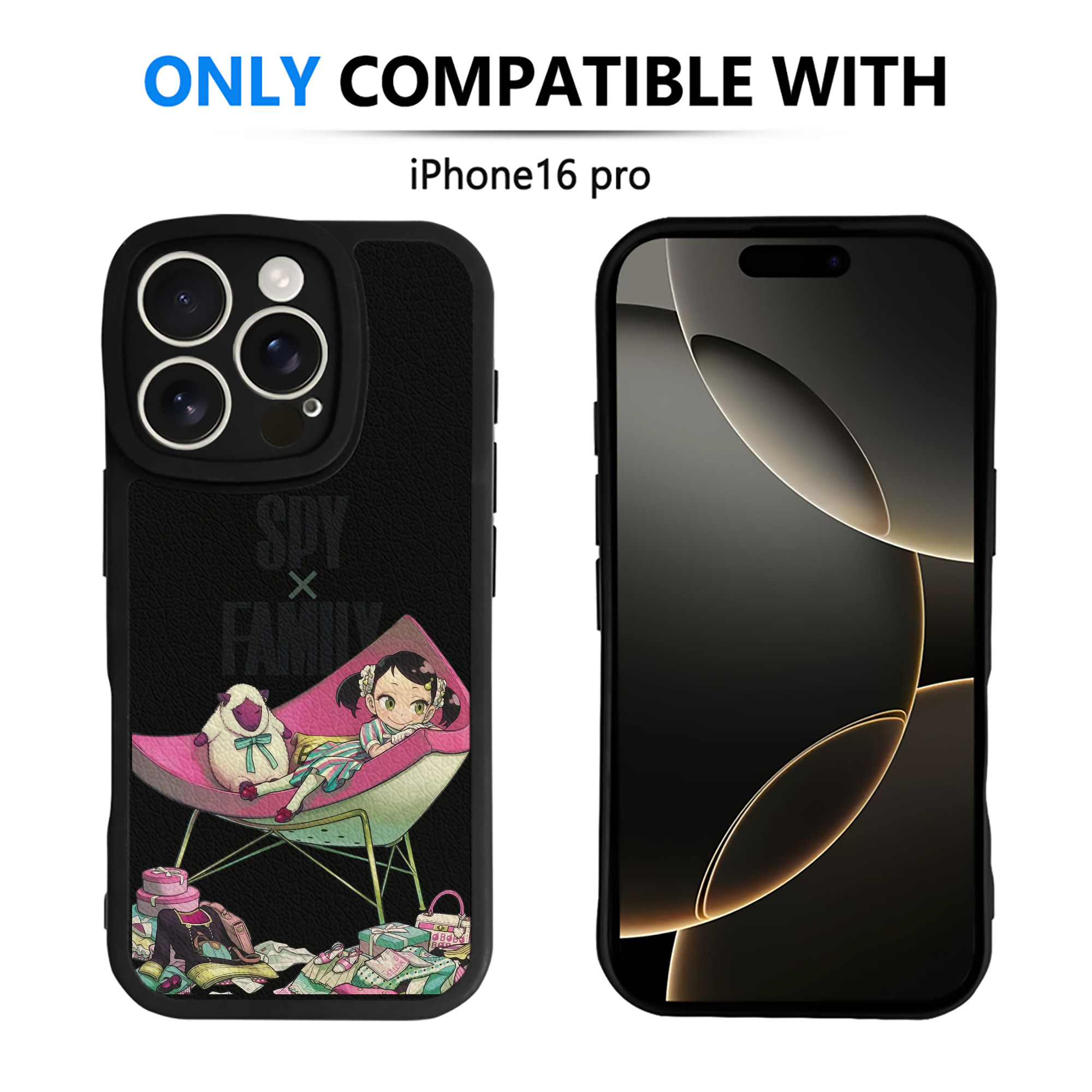 （画像用） SPY×FAMILY间谍家家酒 【iPhone 16シリーズ対応】シリコンスマホケース（レザー調） 材質：シリコン
